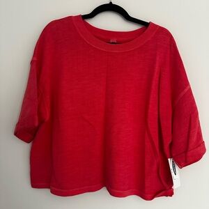 NWT Old Navy Cropped Pink Tee | Woman’s Sz L